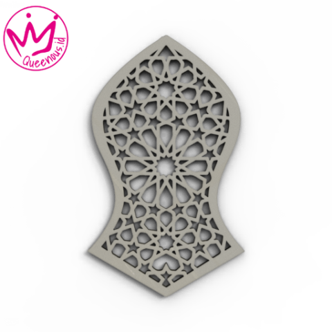 Akrilik Hiasan/Dekorasi Dinding Islami Terompah Nabi Muhammad - Custom Ukuran Besar Mewah Akrilik 2mm Laser Cutting Modern Queenous.id